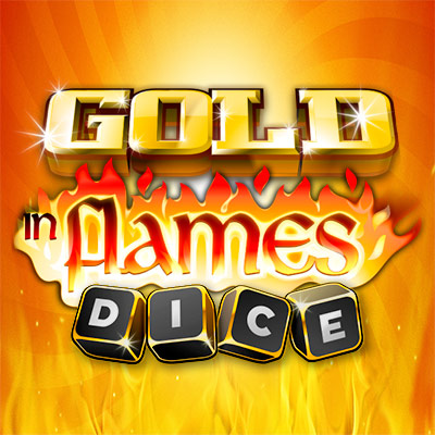 Gold in Flames Dice